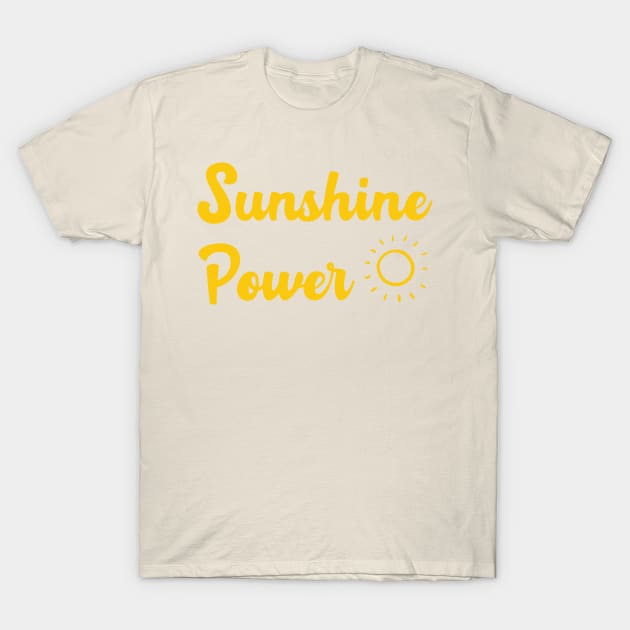 Sunshine Power Sun T-Shirt by MalibuSun